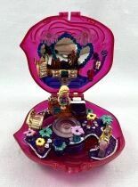 Polly Pocket - Bluebird Toys 1996 - Polly\'s Crystal perfume compact - Sweet Roses (loose)