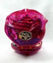 Polly Pocket - Bluebird Toys 1996 - Polly\'s Crystal perfume compact - Sweet Roses (loose)