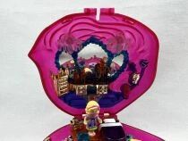 Polly Pocket - Bluebird Toys 1996 - Polly\'s Crystal perfume compact - Sweet Roses (occasion)