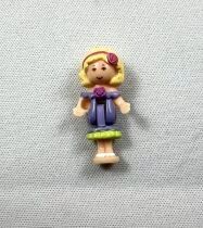 Polly Pocket - Bluebird Toys 1996 - Polly\'s Crystal perfume compact - Sweet Roses (occasion)