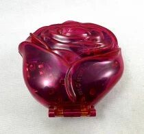 Polly Pocket - Bluebird Toys 1996 - Polly\'s Crystal perfume compact - Sweet Roses (occasion)