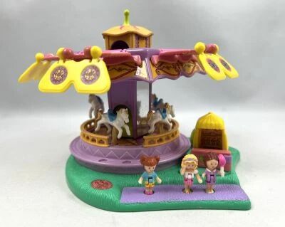 Polly Pocket - Bluebird Toys 1996 - Spin Pretty Carousel (loose)