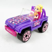 Polly Pocket - Mattel Hotwheels (2007) - #10 Polly en Jeep mauve (occasion)