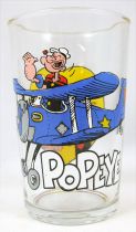 Popeye - Ducros mustard glass - Popeye in airplane