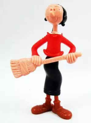 Popeye - Kinder Surprise 1992 - Olive Oyl with broomsher 