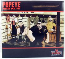 Popeye - Mezco 5 Points - Set Deluxe de 4 figurines avec diorama Rough House\'s Café