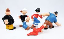 Popeye - Serie de 5 Figurines PVC Maia & Borges : Popeye, Olive, Mimosa, Gontran, Brutus