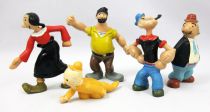 Popeye - set of 5 JIM-type PVC figures - Olive Oyl, Bluto, Swee\'Pea, Wimpy,Popeye