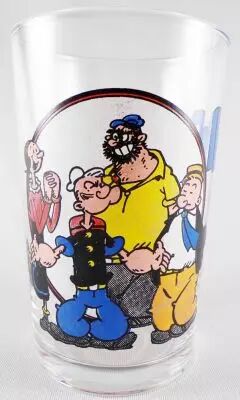 Popeye - Verre � Moutarde Ducros - Popeye, Olive, Brutus et Gontran 