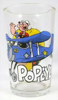 Popeye - Verre � moutarde Ducros - Popeye en avion