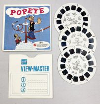 Popeye - View-Master (GAF) - Pochette de 3 disques (21 images stéréo) et Livret