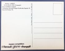 Postal Card - Renault Gitane Team 1978 - Hubert Arbes