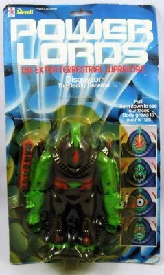 Power Lords - Revell Ceji - Disguyzor The Deadly Deceiver (USA card) - Early sample prototype vacuform bubble