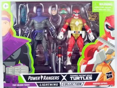 Power Rangers Lightning Collection - TMNT Foot Soldier Tommy & Morphed Raphael - Hasbro 6\  action figures