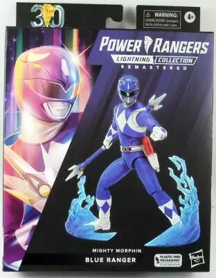Power Rangers Lightning Collection Remastered - Mighty Morphin Blue Ranger - Hasbro 6\  action figure