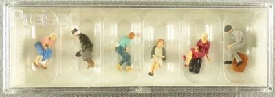 Preiser 10506 Ho Seated Passengers Set 6 Figures Mint in Box