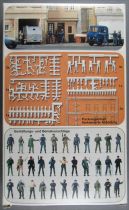 Preiser 16350 Ho Police in Action 21 Figures to Paint Mint in Box