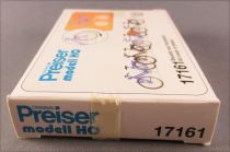 Preiser 17161 Ho 4 Bicycles Incliuding one with Trailer Mint in Box