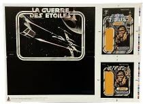 Pr&eacute;sentoir La Guerre des Etoiles (Meccano) / Star Wars Display Stand + Proof Cards \ Chiquetaba\  (Reproduction)