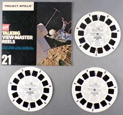 Projet Apollo - 3 Disques Gaf View-Master 3D sans Pochette R�f. B 658