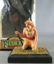 Puchol - Figurine Plastique 60mm - Huns Mongol Agenouill&eacute; Lance Neuf Boite