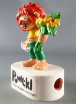 Pumuckl - Bully Pvc Figure on Sharpener - Pumuckl with Flower