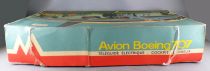 Punch Jouets Mont-Blanc - Boeing 707 Airplane with Light Remote Control Battery Toy Tin & Plastic Boxed