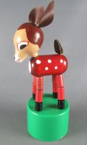 Push Puppet - Calf Fawn Wooden & Plastic