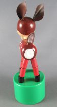 Push Puppet - Calf Fawn Wooden & Plastic
