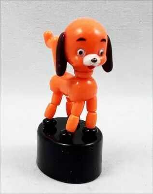 Push Puppet - Plastic -  Dog (2inch)