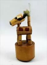 Push Puppet - Wooden - Cow (4inch)