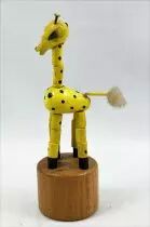 Push Puppet - Wooden - Giraffe (4inch)