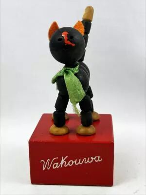 Push Puppet (Wakouwa) - Wooden - Cat (5inch)