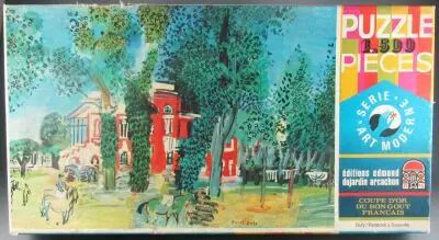 Puzzle 1500 pi�ces - E Dujardin R�f 6252442 - R Dufy Paddock � Deauville S�rie Art Moderne Neuf Boite