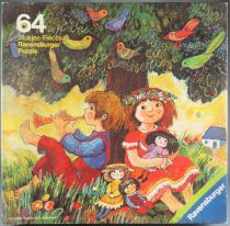 Puzzle 64 pièces - Ravensburger Réf 62358432 - Sous l\'Arbre aux Oiseaux Edith Witt Neuf Boite Cellophanée