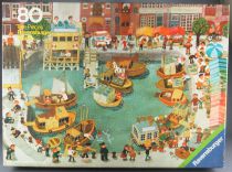 Puzzle 80 pieces - Ravensburger Ref 62358599 - Fishing Harbour Mitgutsch MISB