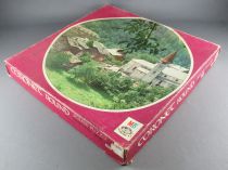 Puzzle Round 500 pieces - MB Ref B690 - Swiss Mountain Village MIB