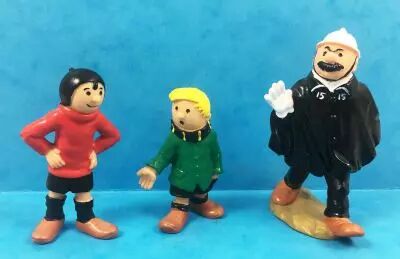 Quick & Flupke - Figurines PVC Bully - Quick, Flupke et l\'Agent n�15