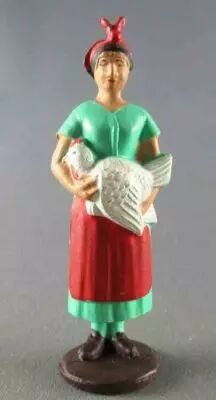 Quiralux (Quiralu Plastic) - The Farm - Farm Woman with Hen