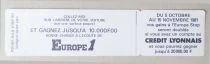 Radio - Europe 1 Cr&eacute;dit Lyonnais - Lot de 11 Autocollants Vintage