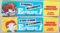 Radio - Europe 1 Nouveau Conducteur - Lot de 9 Autocollants Vintage
