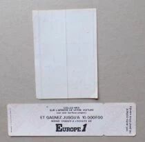 Radio - Europe 1 Shell & King Cake - 6 x Vintage Stickers Pentax Fujifilm Leitz Agfa Nikon