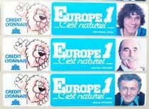 Radio - Europe 1Cr&eacute;dit Lyonnais - 11 x Vintage Stickers Pentax Fujifilm Leitz Agfa Nikon