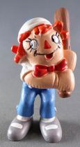 Raggedy Ann - PVC figure Bobbs-Merril 1981 - Raggedy Andy Baseball