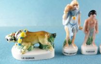 Rahan - 2001 Arguydal Complete Set 7 Brilliant Porcelain Bean-figures