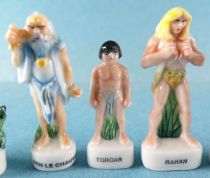 Rahan - 2001 Arguydal Complete Set 7 Brilliant Porcelain Bean-figures