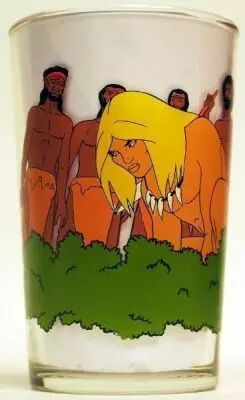 Rahan - Mustard glass - Rahan and the clan