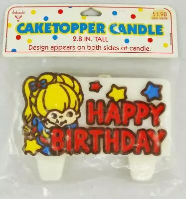 Rainbow Brite - Caketopper Candle / Bougie pour g�teau d\'anniversaire - Ambassador 1983