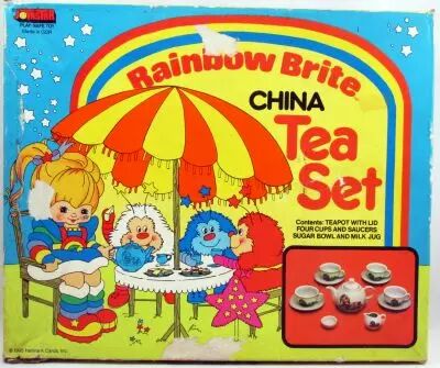 Rainbow Brite - China Tea Set / Ensemble � Th� en Porcelaine - Jotastar 1985
