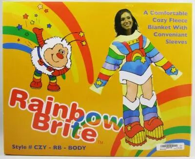 Rainbow Brite - Cozy Fleece Blanket / Couverture Polaire � manches -  Hallmark 2010